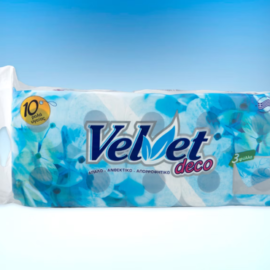 Ρολό υγείας τρίφυλλο VELVET DECO 120gr