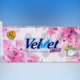 Ρολό υγείας τετράφυλλο Velvet deco 115gr