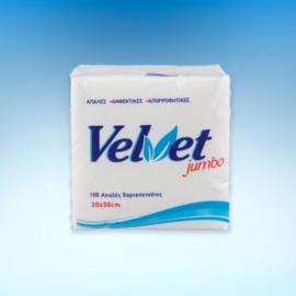 Χαρτοπετσέτα Velvet Jumbo λευκή 153 γραμμαρίων