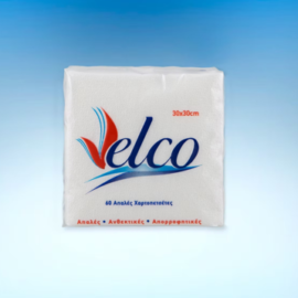 Χαρτοπετσέτα Velco λευκή 100 γραμμαρίων